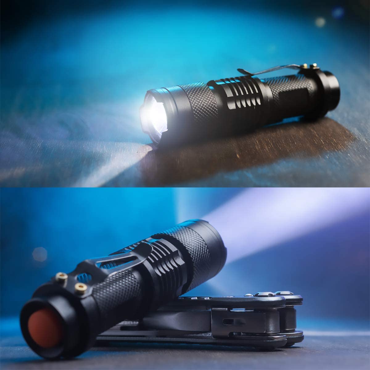 Survivalset compleet - survivaltools voor buiten inclusief paracord, lamp, fluitje, vuurstaal