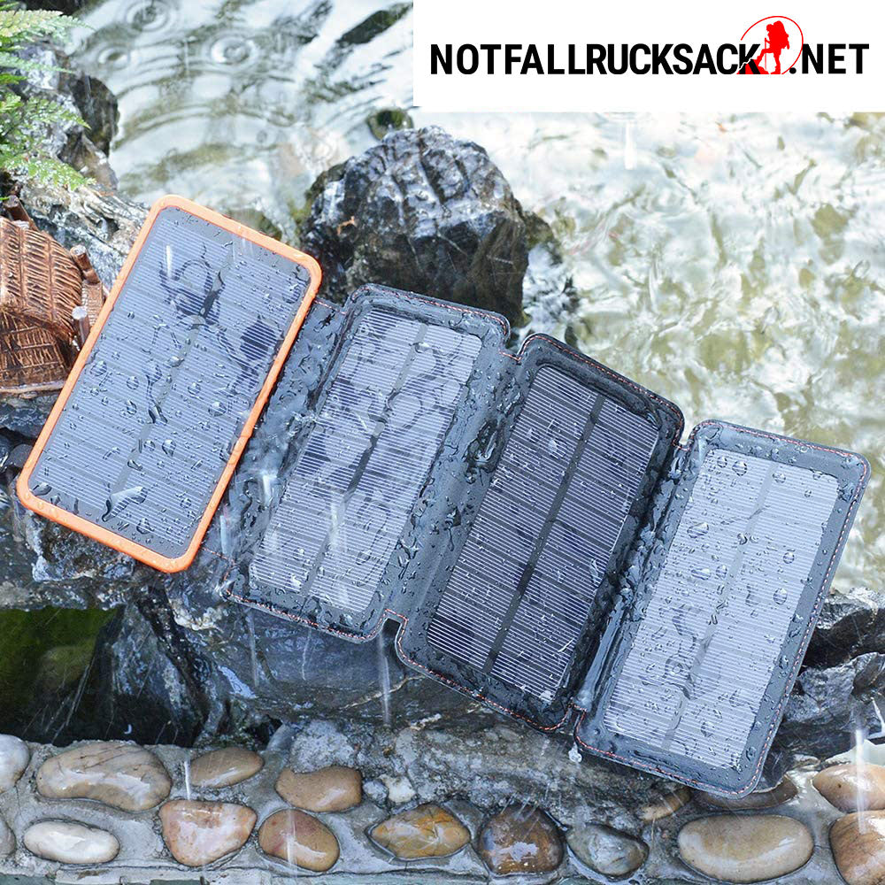 Zonne-energiebank opvouwbaar - testwinnaar met 25000 mAh