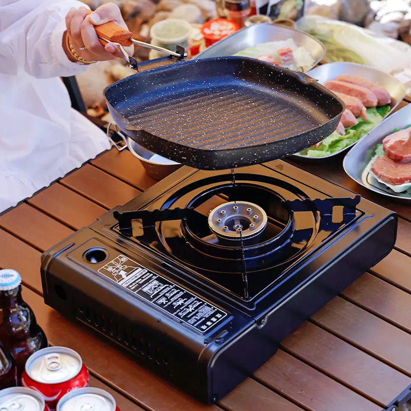 Premium gas stove, camping stove for outdoor use without cartridges