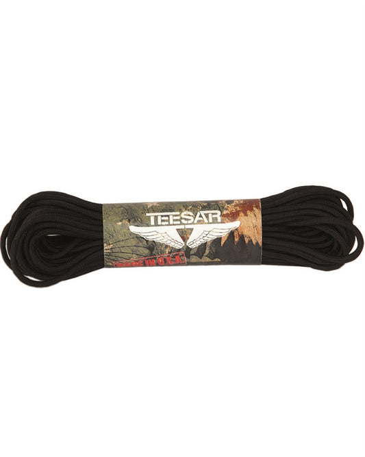 Paracord - Amerikaans parachutekoord 50Ft. (15m) Zwart
