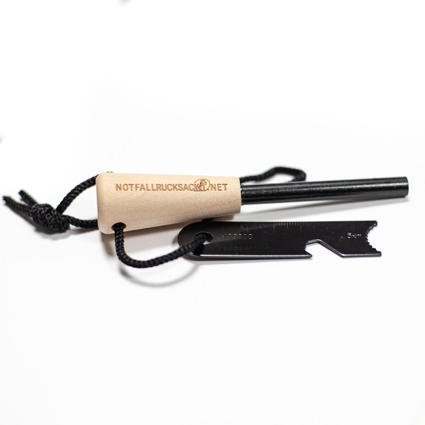 Premium vuurstaal - magnesiumstaaf met noodarmband