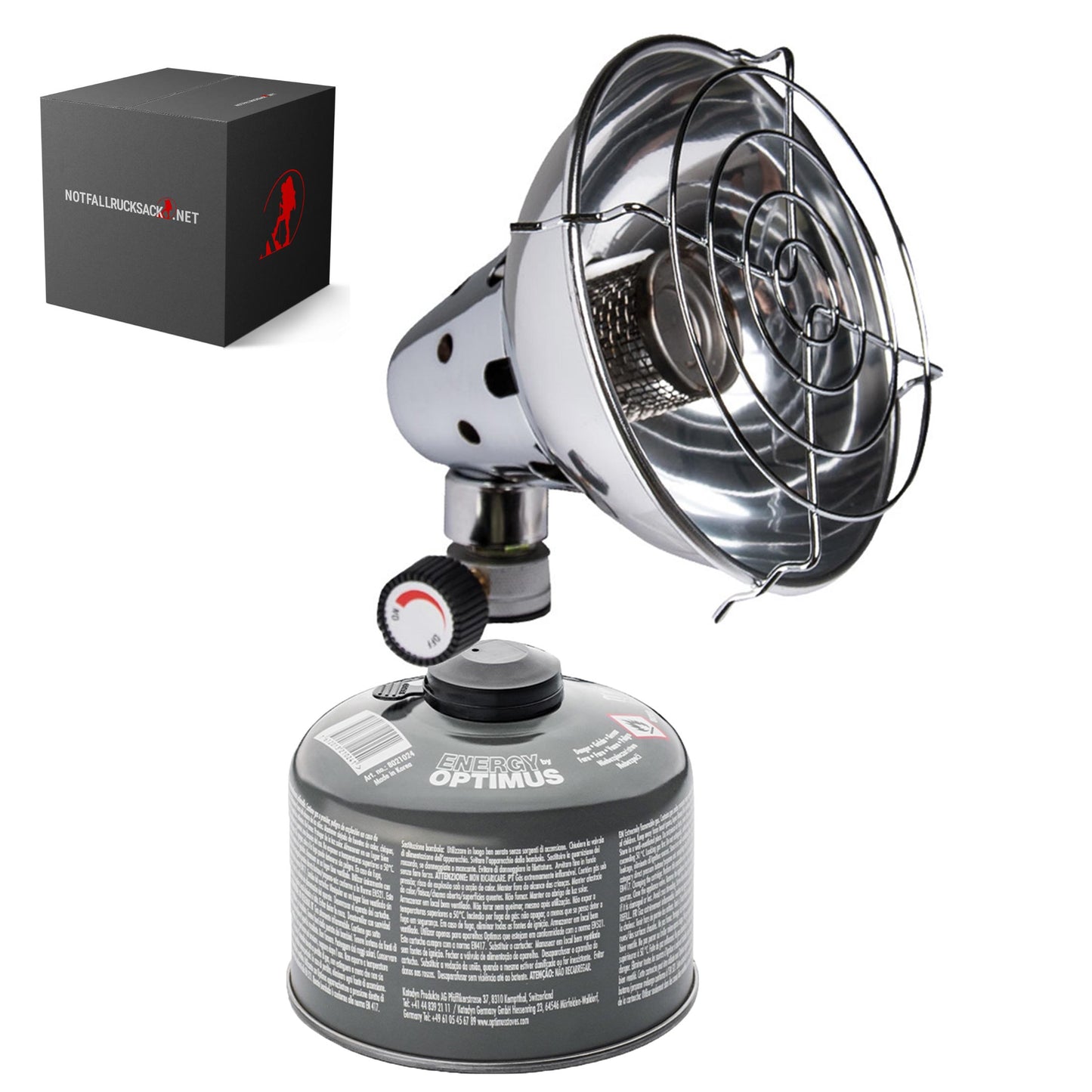 Emergency Heat Kit Basis straalkachel met bijpassende gaspatroon