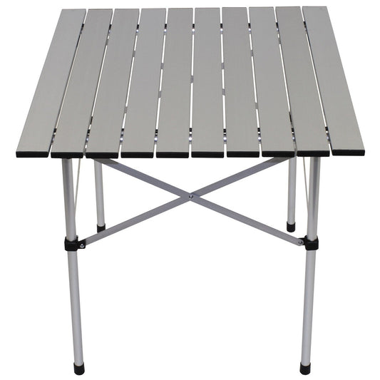 Campingroltafel, aluminium, opvouwbaar frame