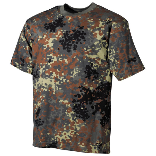 US T-shirt, half sleeves, camouflage, 170 g/m²