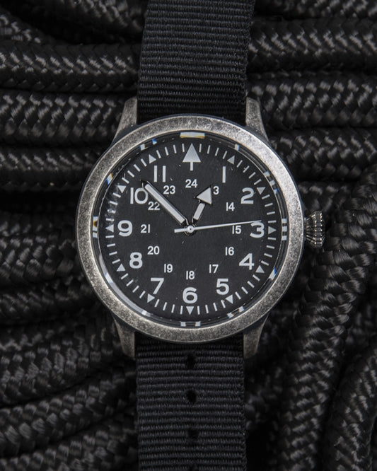 Army Uhr ′British-Style′ Dull, Nylonarmband, Quarzuhrwerk