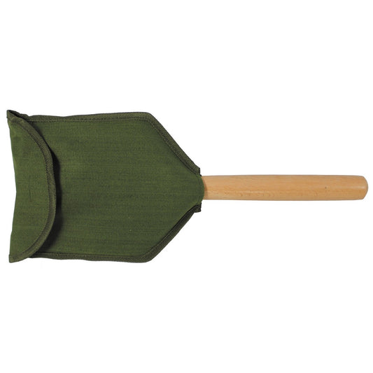 Opvouwbare spade, houten handvat, "Deluxe", 2-delig