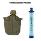 Emergency Backpack Premium Advanced (dubbel voedselrantsoen) - Complete overlevingsuitrusting met zonne-radio