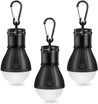 Winzwon Camping Lamp, LED Camping Lantern, Portable Tent Lamp Lantern Light Bulb Set-Emergency Light COB 150 Lumens Waterproof Camping Light for Camping Adventure Fishing Garage Power Outage (Pack of 3)