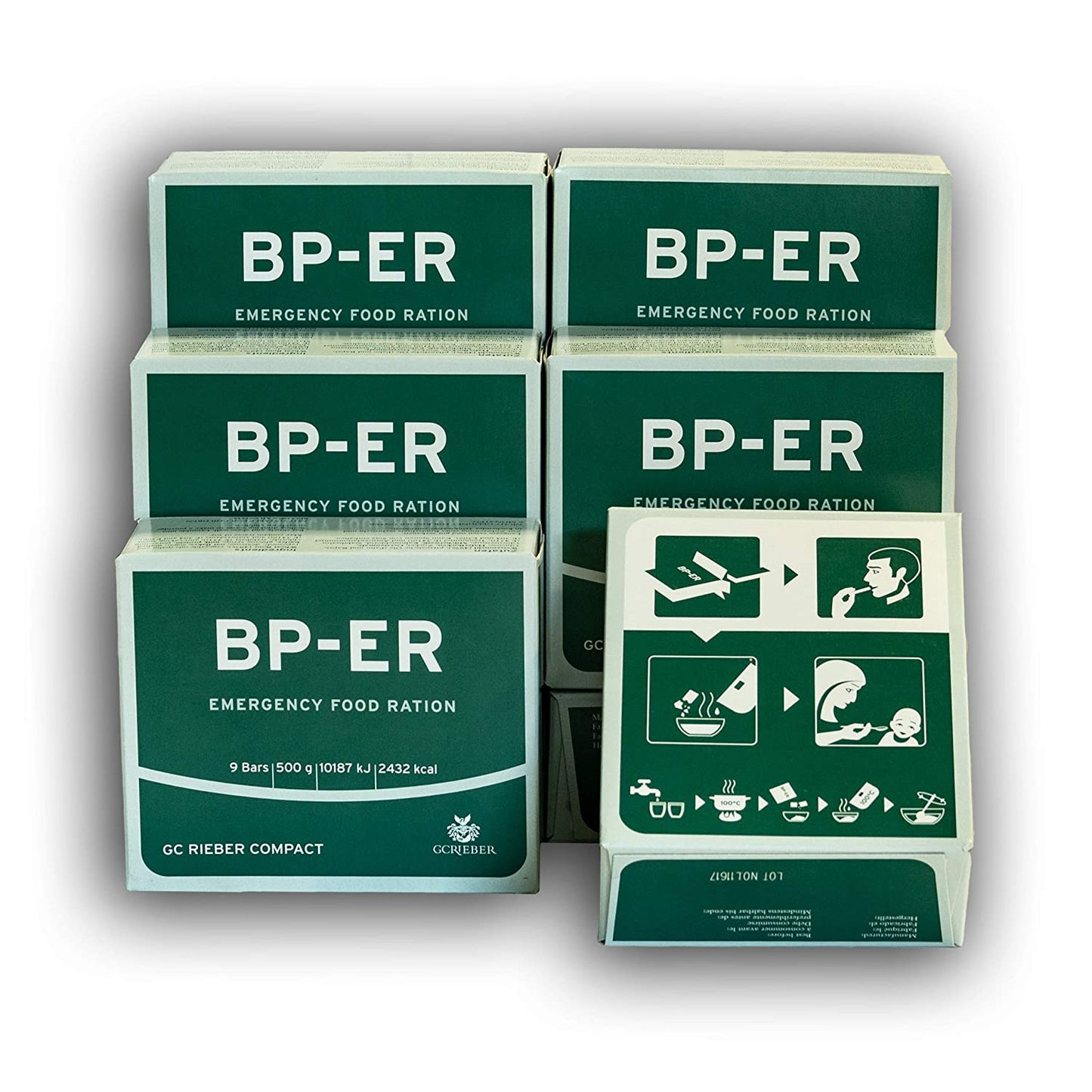 Noodrantsoen BP-ER 14 dagen ca. 35.000 kcal - compact, duurzaam, licht noodvoedsel BP-ER
