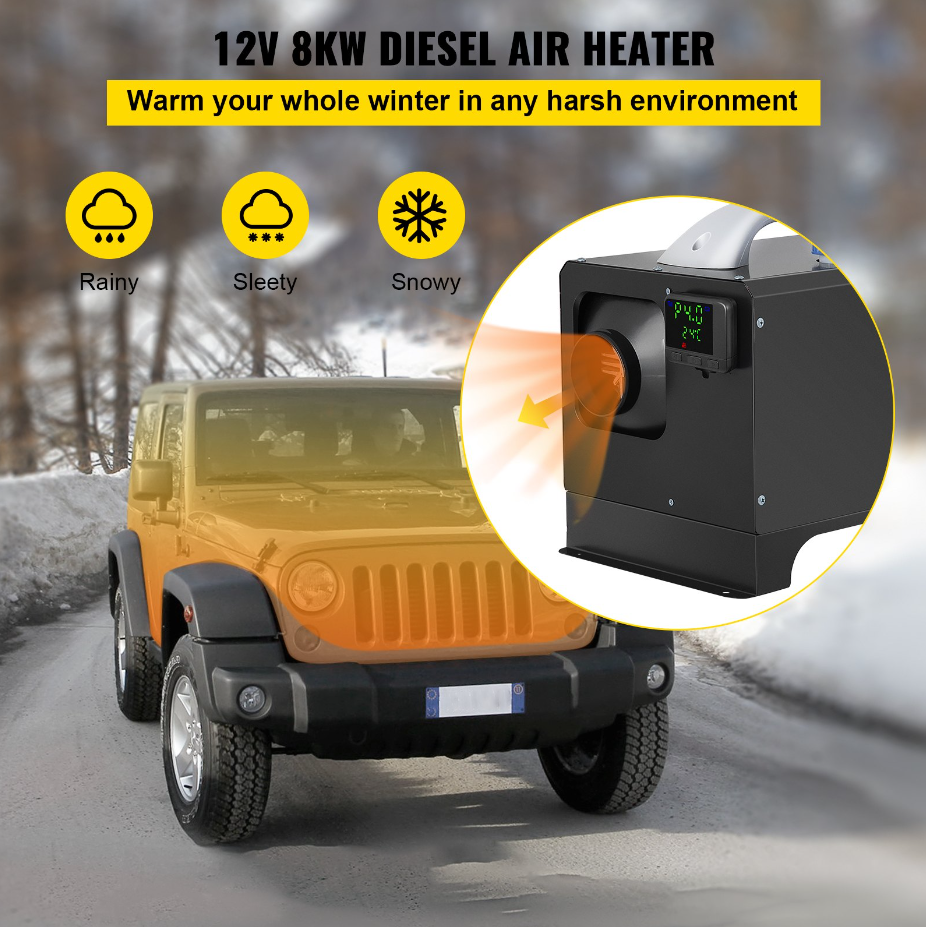 Diesel parking heater - 12 volts - 8 kilowatts