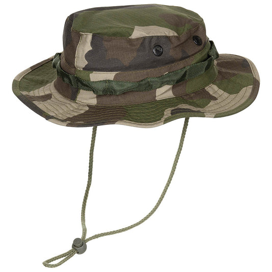 Tactical Boonie - Bush Hat, Chin Strap Forest Camo