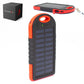 Solarpowerbank Premium Solarpanel mit Powerbank, Lampe und 2x USB Out - direkt mit der Sonne laden Notstrom