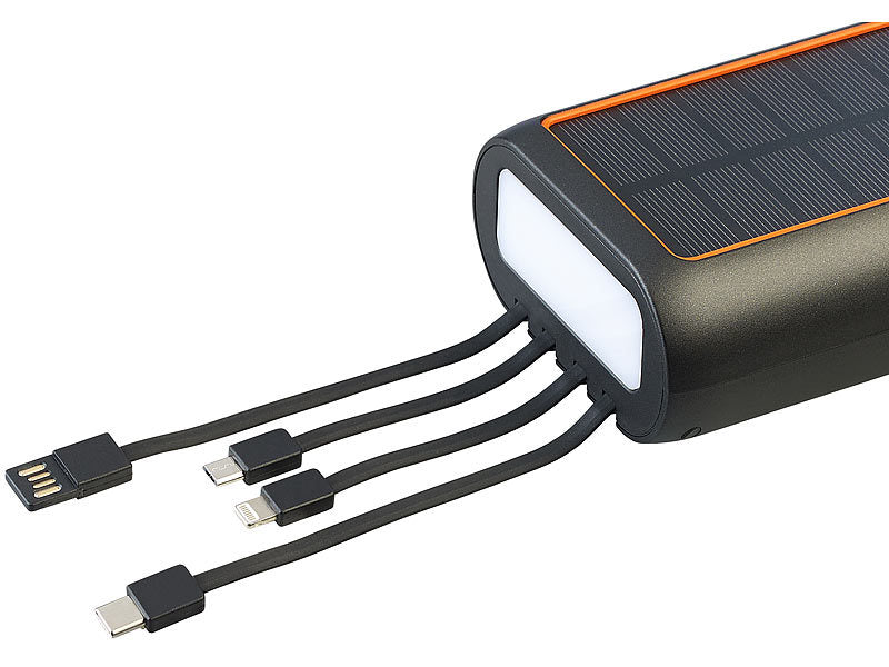 30.000 mAh powerbank op zonne-energie met handmatige energieopwekking voor noodgevallen